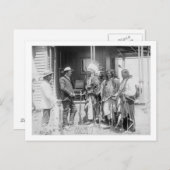 シェインの男性が白と会話 ポストカード (正面/裏面)