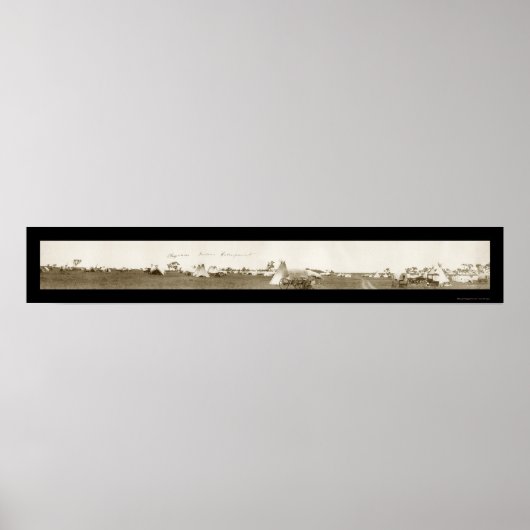 シェインインディアンキャンプ写真1909 ポスター (正面)