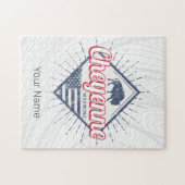 シェインシティワイオミング統一された州ヴィンテージUSA ジグソーパズル (横)