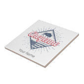 シェインシティワイオミング統一された州ヴィンテージUSA タイル (側面)