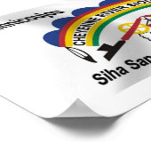 シェインリバースー国旗のポスタープリント ポスター (角)