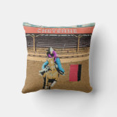 シェインロデオ女性のカーボーイバレルレース クッション (裏面)