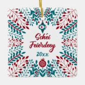 シェイ・フェイエルデグ、ルクセンブルギッシュ・メリークリスマス セラミックオーナメント (正面)