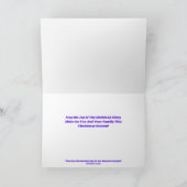 シェキナ栄光クリスマススターのグリーティングカード カード (内部)