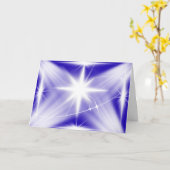 シェキナ栄光クリスマススターのグリーティングカード カード (黄色い花)