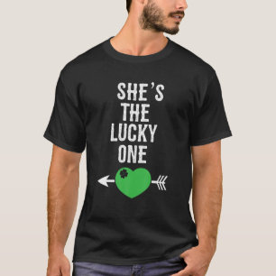 シェスザラッキーオネンロマンチックSt patricksデザイン Tシャツ