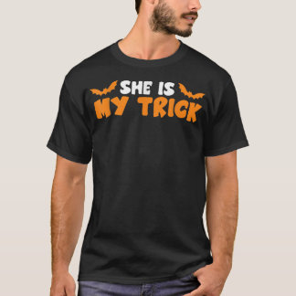 シェスマイトリックハロウィーンナイトこうもりキャンディ魔法1291 Tシャツ