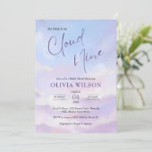 シェズオンクラウド9ドリーミーパステルブライダルシャワー 招待状 (スタンド正面)
