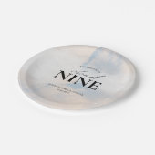 シェズオンクラウド9ブライダルシャワードリーミーパステルスカイ ペーパープレート (アングル)