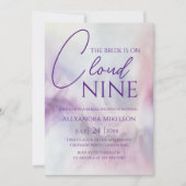 シェズオンクラウド9ブライダルシャワードリーミーパステルスカイ 招待状 (正面)