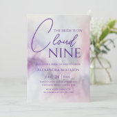 シェズオンクラウド9ブライダルシャワードリーミーパステルスカイ 招待状 (スタンド正面)