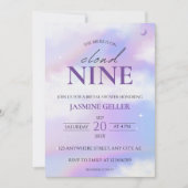 シェズオンクラウド9ブライダルシャワードリーミーパステルスカイ 招待状 (正面)