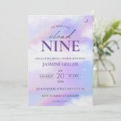 シェズオンクラウド9ブライダルシャワードリーミーパステルスカイ 招待状 (スタンド正面)