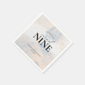 シェズオンクラウド9ブライダルシャワードリーミーパステルスカイN スタンダードカクテルナプキン (角)