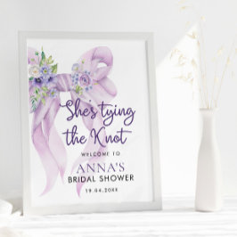 シェズタイイングザノットフローラブライダルシャワー ポスター