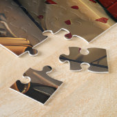 シェットランドシェプドッグとクリスマスプレゼント暖炉 ジグソーパズル (側面)