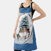 シェットランドシェプドッグのクリスマスプレゼント エプロン (インサイチュ)