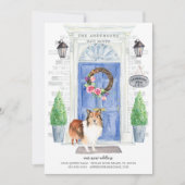 シェットランドシェプドッグのフロントドアの移動発表 招待状 (正面)