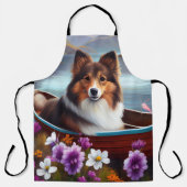 シェットランドシェプドッグをパドルに:風光明媚な冒険 エプロン (正面)