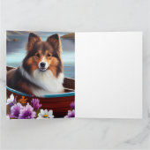 シェットランドシェプドッグをパドルに:風光明媚な冒険 カード (内部)