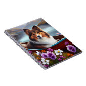 シェットランドシェプドッグをパドルに：風光明媚な冒険 ノートブック (右側)