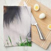 シェットランドシェプドッグアート キッチンタオル (四つ折り)