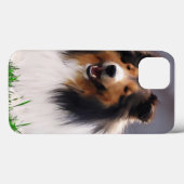 シェットランドシェプドッグアート Case-Mate iPhoneケース (裏面 (横))