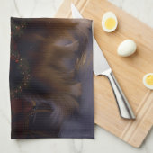 シェットランドシェプドッグクリスマスフェスティバルシーズン キッチンタオル (四つ折り)