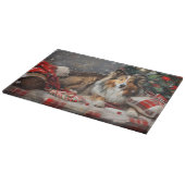 シェットランドシェプドッグクリスマスフェスティバル カッティングボード (角)