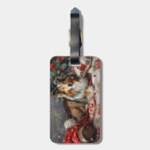 シェットランドシェプドッグクリスマスフェスティバル ラゲッジタグ (裏面縦)