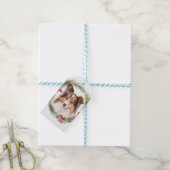 シェットランドシェプドッグクリスマスリースフェスティバルカップ ギフトタグ (より糸付き)