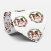 シェットランドシェプドッグクリスマスリースフェスティバルカップ ネクタイ (ロール)