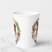 シェットランドシェプドッグクリスマスリースフェスティバルカップ 紙コップ (右)