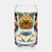 シェットランドシェプドッグコテージガーデンシーン ガラス缶 (右)