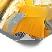 シェットランドシェプドッグコテージガーデンシーン ポスター (角)