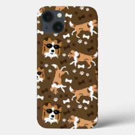 シェットランドシェプドッグシェットランド・ シープドッグかわいい犬のパターンケース –  iPhone 13ケース