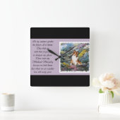 シェットランドシェプドッグシェットランド・ シープドッグアートギフト スクエア壁時計 (ホーム)