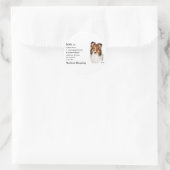 シェットランドシェプドッグシェットランド・ シープドッグギフト ラウンドシール (バッグ)