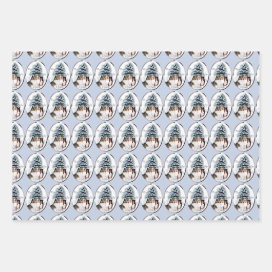 シェットランドシェプドッグシェットランド・ シープドッグクリスマス ラッピングペーパーシート (正面3)