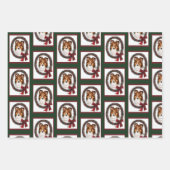 シェットランドシェプドッグシェットランド・ シープドッグクリスマス ラッピングペーパーシート (正面)