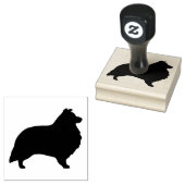 シェットランドシェプドッグシェットランド・ シープドッグドッグブリードシルエット ラバースタンプ (押印)