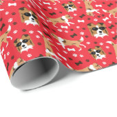 シェットランドシェプドッグシェットランド・ シープドッグレッド ラッピングペーパー (ロールコーナー)