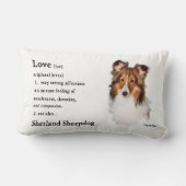 シェットランドシェプドッグシェットランド・ シープドッグ愛好家ギフト ランバークッション (裏面)
