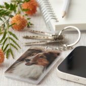 シェットランドシェプドッグシェットランド・ シープドッグ笑顔 キーホルダー (正面右)