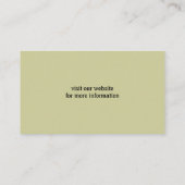 シェットランドシェプドッグシルエット 名刺 (裏面)