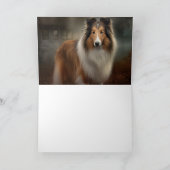 シェットランドシェプドッグハロウィーン怖い カード (内部)