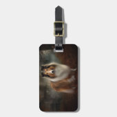 シェットランドシェプドッグハロウィーン怖い ラゲッジタグ (正面縦)