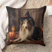 シェットランドシェプドッグパンプキンハロウィーン怖 クッション (ブランケット)