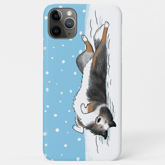 シェットランドシェプドッグブルーメルレシェットランド・ シープドッグドッグホリデー Case-Mate iPhoneケース (裏面)