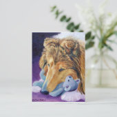 シェットランドシェプドッグポストカード ポストカード (スタンド正面)